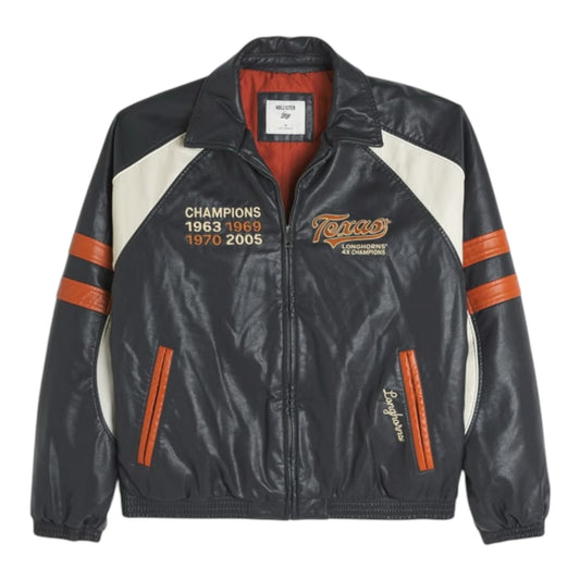Hollister University of Texas at Austin Longhorns Faux Leather Jacket