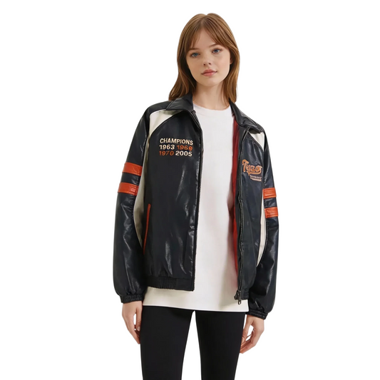 Hollister University of Texas at Austin Longhorns Faux Leather Jacket